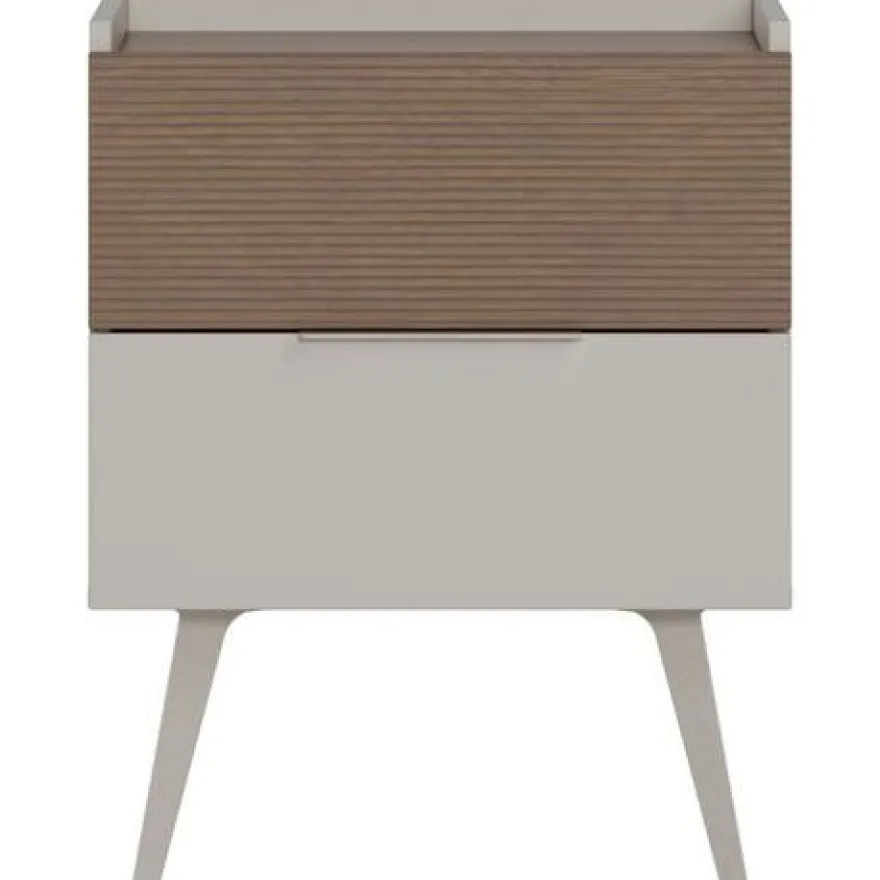 Yöpöytä Linento Furniture MKM-1820-VZ-1, 50x44cm, ruskea
