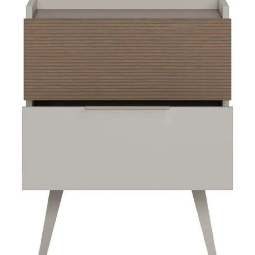 Yöpöytä Linento Furniture MKM-1820-VZ-1, 50x44cm, ruskea