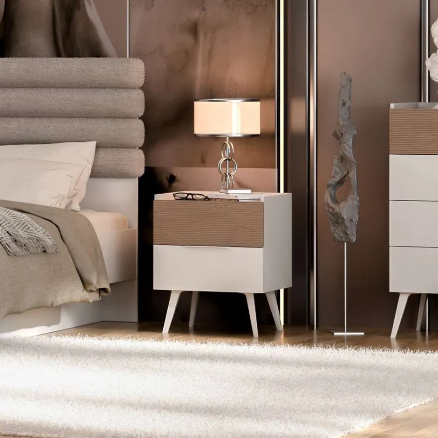 Yöpöytä Linento Furniture MKM-1820-VZ-1, 50x44cm, ruskea