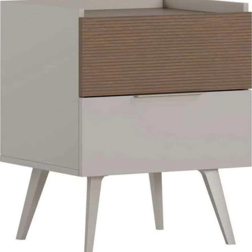 Yöpöytä Linento Furniture MKM-1820-VZ-1, 50x44cm, ruskea