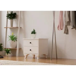 Yöpöytä Linento Furniture Rb-070, 40x45cm, mattavalkoinen